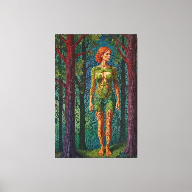 “Viridra’s Portrait” -  Veins of the Canopy    Canvastryck (Framsida)