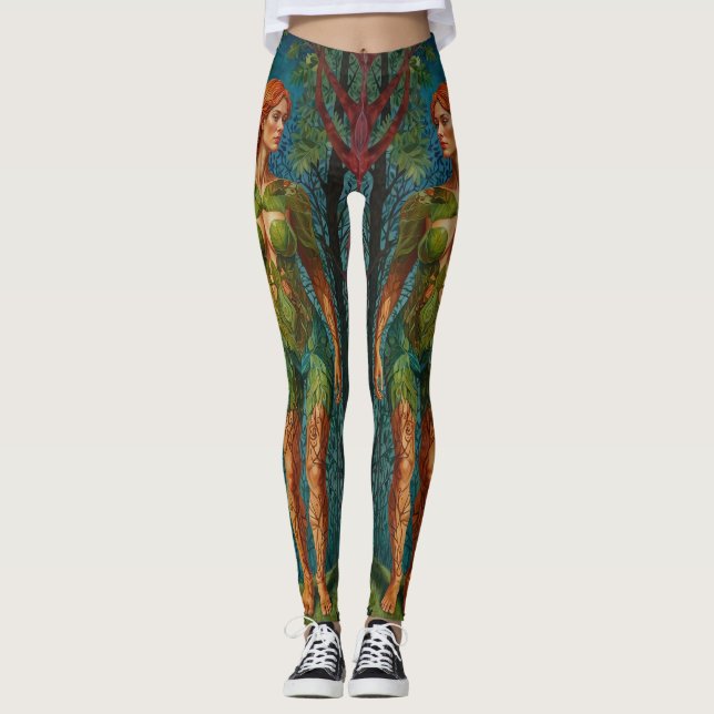 “Viridra’s Portrait” -  Veins of the Canopy    Leggings (Framsida)
