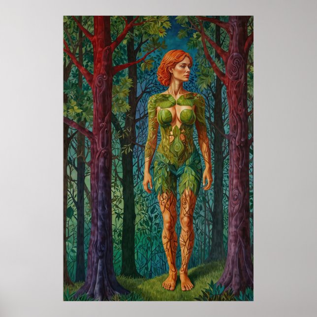 “Viridra’s Portrait” -  Veins of the Canopy    Poster (Framsidan)