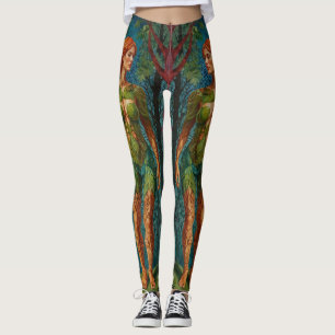 “Viridras porträtt” - Baldakinen ådror Leggings