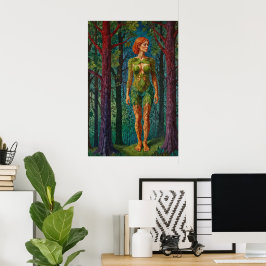 “Viridras porträtt” -  Baldakinen ådror    Poster