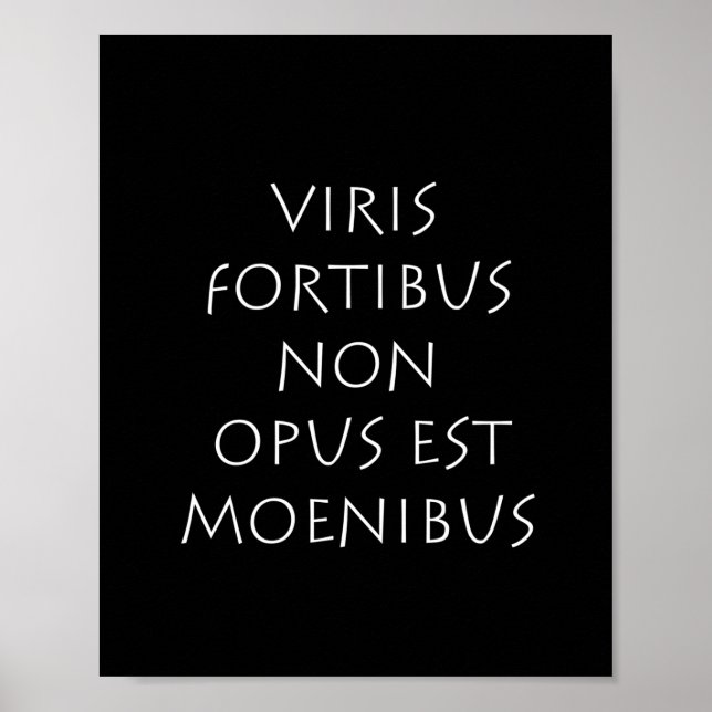 Viris fortibus non opus est moenibus poster (Framsidan)
