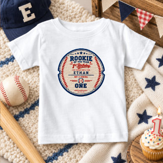 Virka Baseball Biljett 1-års födelsedag baby pojke T Shirt