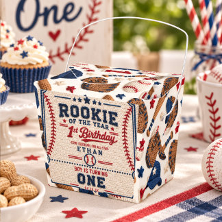 Virka Baseball Biljett 1-årsdag baby pojke  Presentaskar