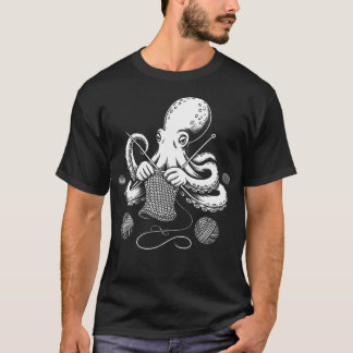 Virka bläckfisk virka stickning garn t shirt