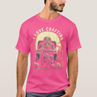 Virka Cthulhu Jag älskar att skapa rolig kosmisk s T Shirt