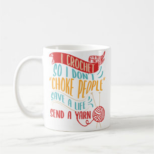 Virka Garn Quiltning Stickning Virkning För Croc Kaffemugg