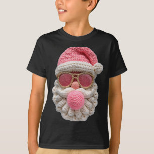 Virka jultomte som blåser bubbelgum jul flickig K T Shirt