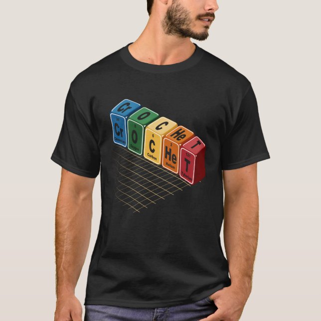 Virka Periodiska Systemet Element Färgglad Kemi T Shirt (Framsida)