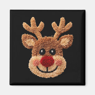 Virka Renar Ansikte God Jul Tjej Barn T Magnet
