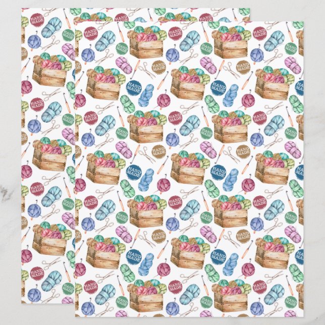 Virka Scrapbookpapper (Fram/baksida)