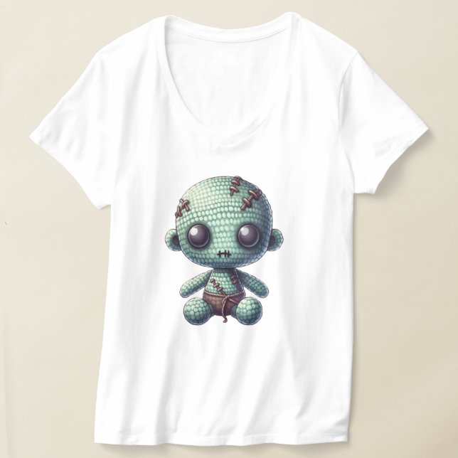 Virka Söt Voodoo-docka T Shirt (Laydown)