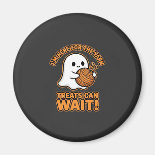 Virka Spök Yarn Halloween Design Magnet