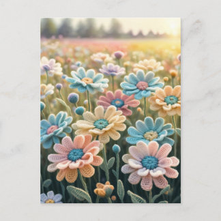 Virkade blommor vykort