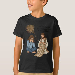 Virkar Tovlor Till Ett Nytt Mönster Jesus T Shirt