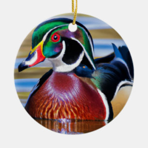 Virke Anka Ornament, Anka Hunting Julgransprydnad Keramik