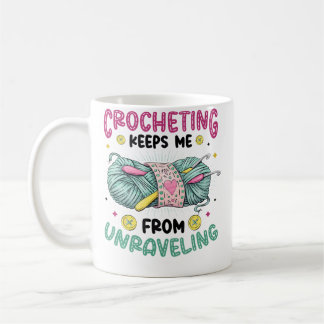 Virkning Hindrar Mig Från Att Lösas Upp Stickning  Kaffemugg