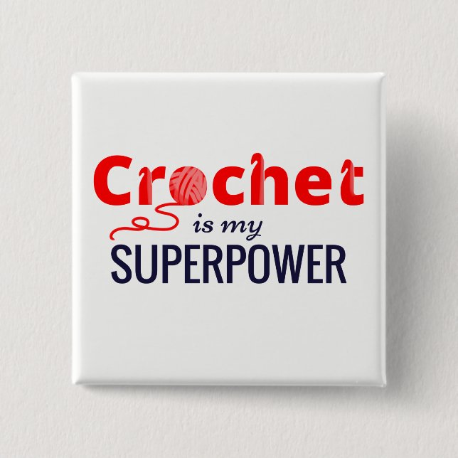 Virkningen är min Superpower i rött Knapp (Framsida)