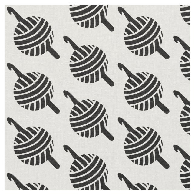 Virkningkrokar + Garnbollhantverk Tyg (Närbild)