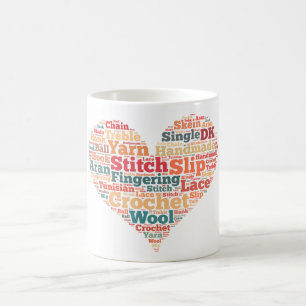 Virkningordmoln Kaffemugg