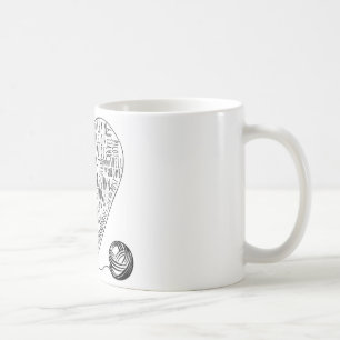Virkningordmugg Kaffemugg