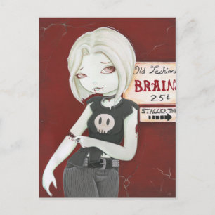 Virnia - Zombie punk goth Vykort