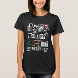 Virolog Label Skills Solving Coffee Vin Funny T Shirt