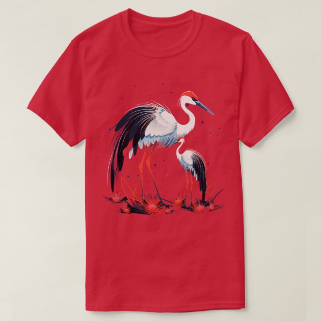 Viroping Crane Mors dag T Shirt (Design framsida)