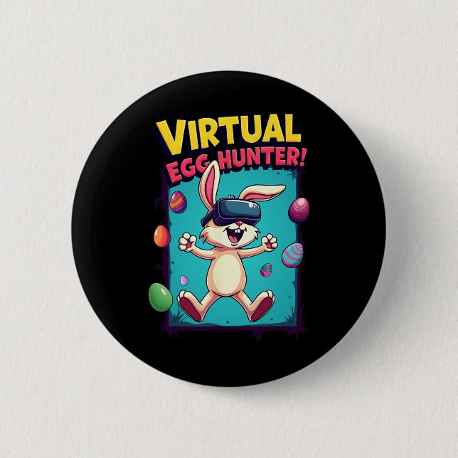 Virtual Egg Hunter - Funny Gamer Bunny Vr Easter G Knapp (Framsida)