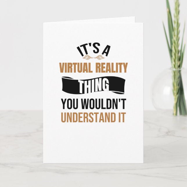 Virtual Reality Gaming | VR Spelare VR Spelpresent Kort (Framsida)