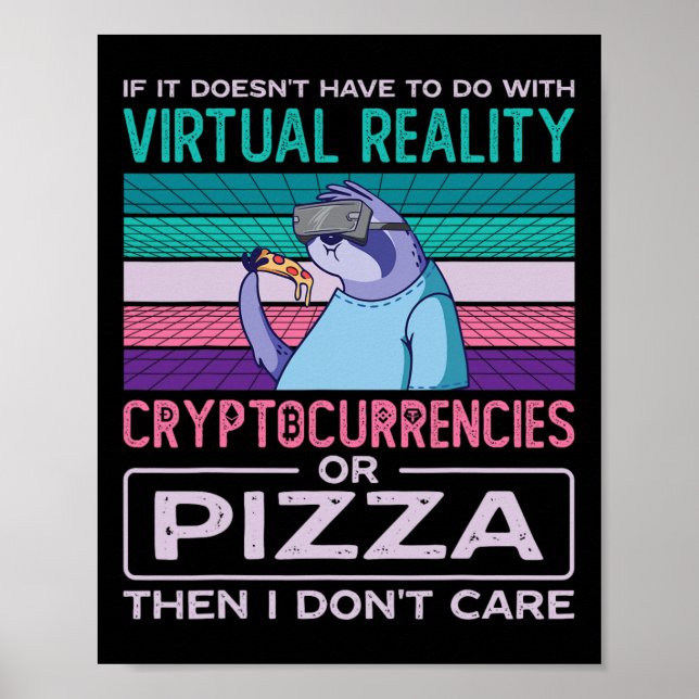 Virtual Reality Vr Augmented Reality Ar Pizza Addi Poster (Framsidan)