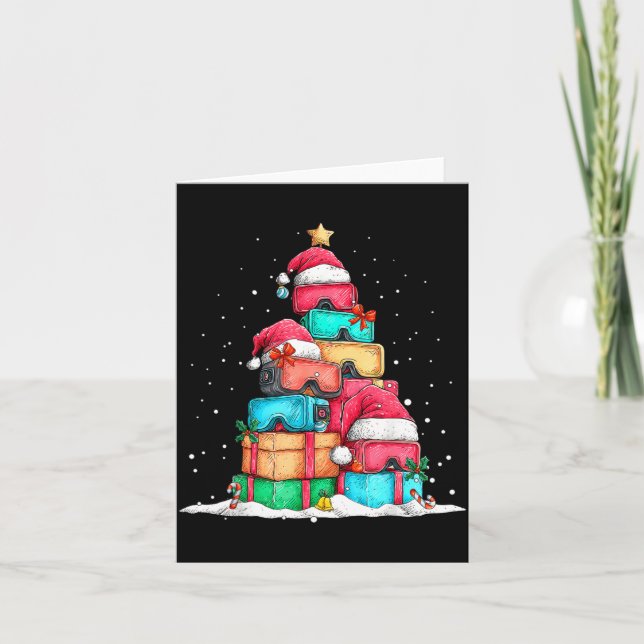 Virtual Reality Vr Gles Le Gaming Old School Gamer Kort (Framsida)