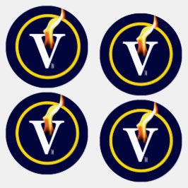 VIRTUE HEROES V-flame Järn-on-klädetiketter Klistermärke