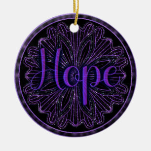 Virtue Hope Mandala Julgransprydnad Keramik