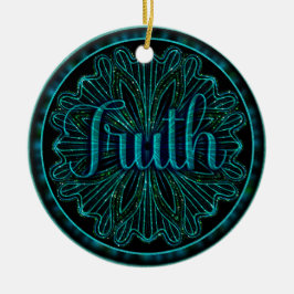Virtue Truth Mandala Julgransprydnad Keramik