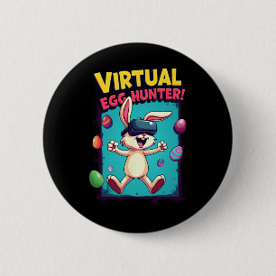 Virtuell Äggjägare - Rolig Gamer Bunny Vr Påsk G Knapp