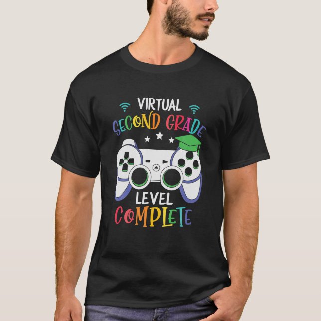Virtuell andra Klass-nivå slutförd T Shirt (Framsida)