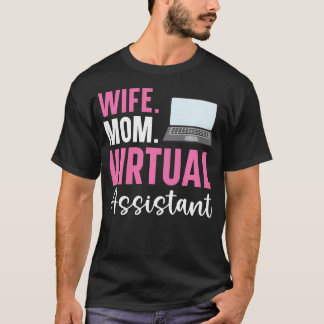 Virtuell assistent fjärrarbete frilansande t shirt