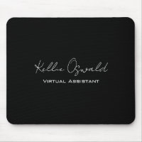 Virtuell assistent i Monogram Namn, svart och vitt