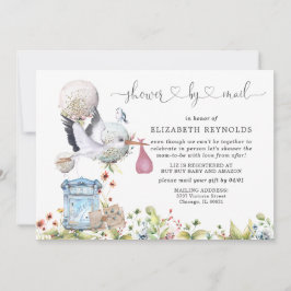 Virtuell baby shower via postinbjudan inbjudningar