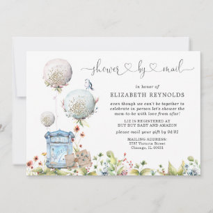 Virtuell baby shower via postinbjudan inbjudningar
