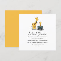 Virtuell babystötare för Cute Giraffe