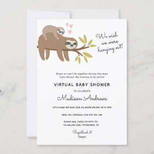 Virtuell babystötdämpare inbjudningar