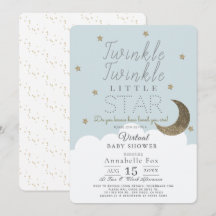 Virtuell babystövel för Twinkle Little Star Blue B
