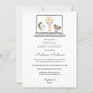 Virtuell babystövel inbjudningar