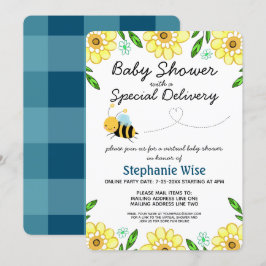 Virtuell Bee-babyvy per post Inbjudningar