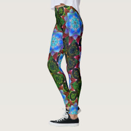 Virtuell blomma av rostfritt eller rostfritt slag leggings