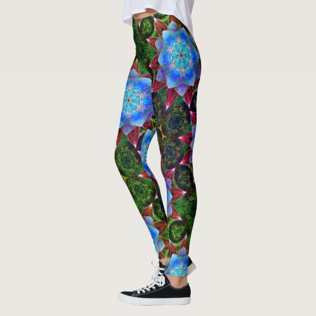 Virtuell blomma av rostfritt eller rostfritt slag leggings (Vänster)