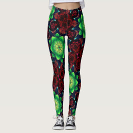Virtuell blomma, i korall leggings