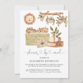 Virtuell Boho Baby Shower via postinbjudan Inbjudningar